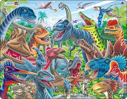 Пазл Счастливые динозавры 43 элемента 